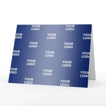 your logo simple repeating logo | blue gradient invitations