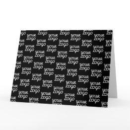 Small Your Logo | Simple Repeating Logo Pattern Invitations Front View