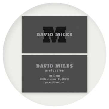 your name or business name | modern masculine grey business invitations