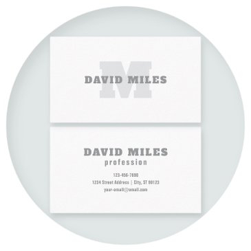 your name or business name | modern masculine grey business invitations