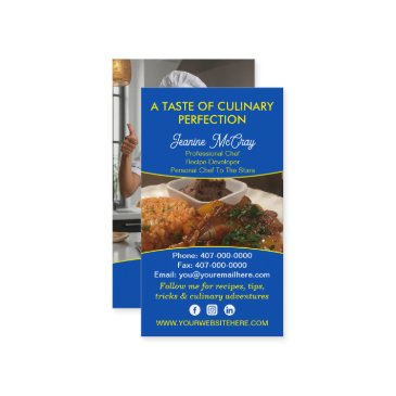 your photos restaurant chef catering services business invitations
