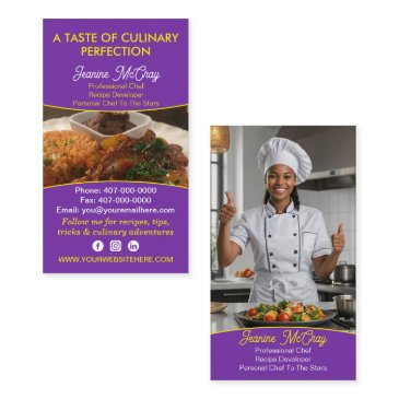 your photos restaurant chef catering services business invitations