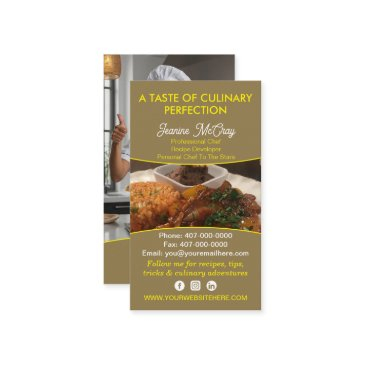 your photos restaurant chef catering services business invitations