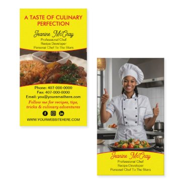 your photos restaurant chef catering services business invitations