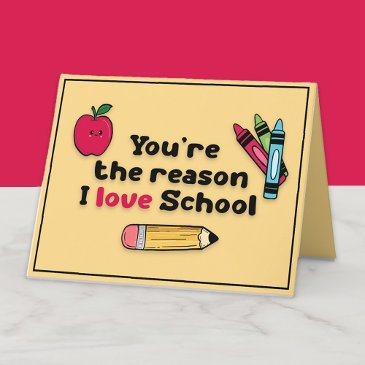 you're reason i love school teacher appreciation thank you invitations